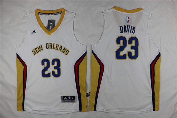 Adidas New Orleans Pelicans Youth #23 Davis white NBA Jersey->->Youth Jersey